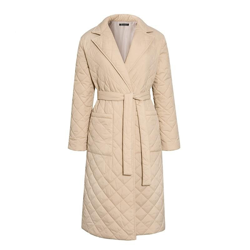WW | Long Quilted Coat for Women