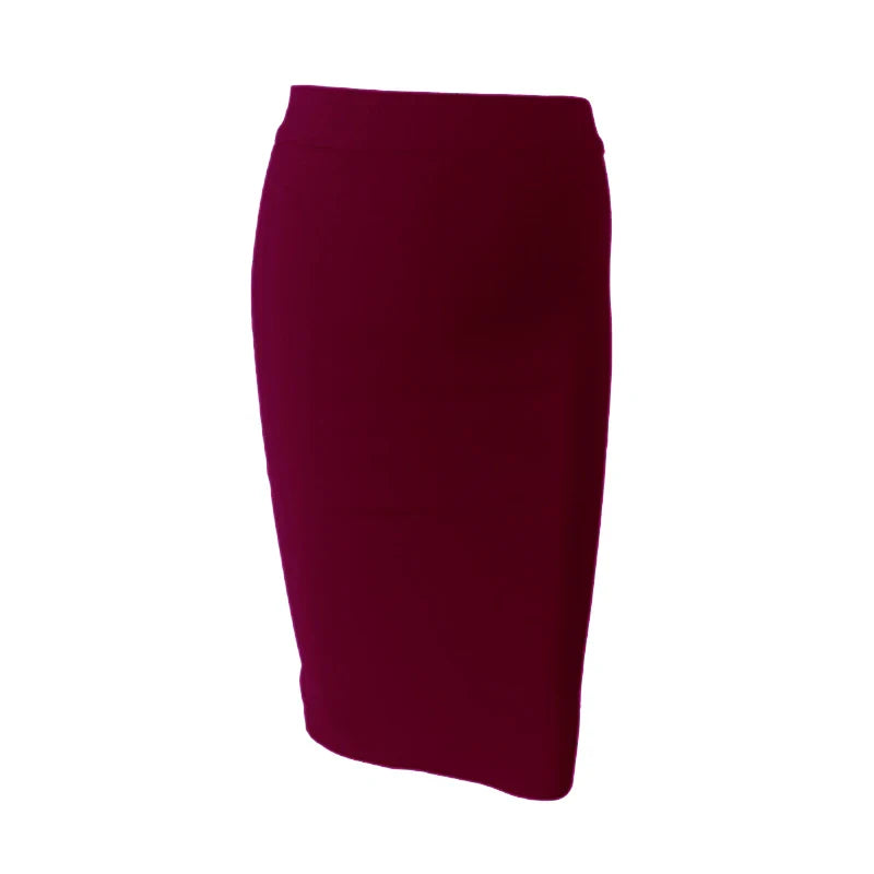 WW | Wholesale Women's Summer Fashion Sexy Black Blue Orange Red Beige Bandage Skirt Designer A-Line Pencil Skirt Faldas 60cm