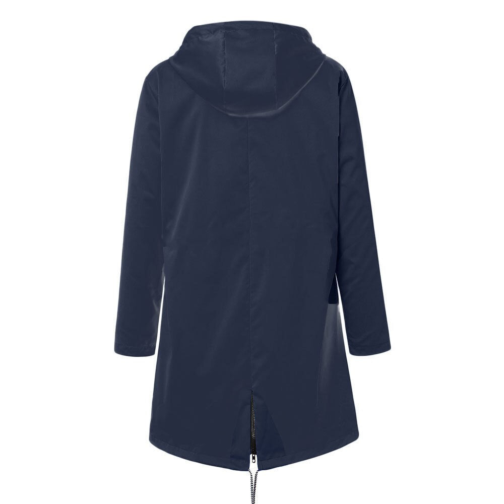 WW |  Wasserdichte Outdoor Regenjacke mit Wolle und Kapuze für Damen - Perfekt für Outdoor-Aktivitäten