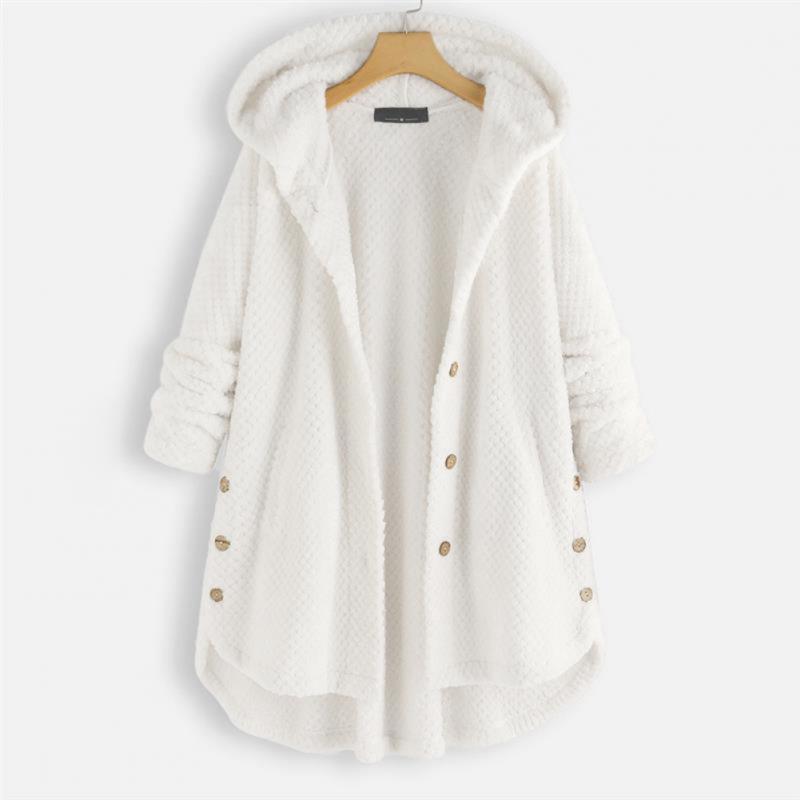 WW | Front Plüsch Kapuzenmantel - Ultra-weiches Fleece mit Taschen