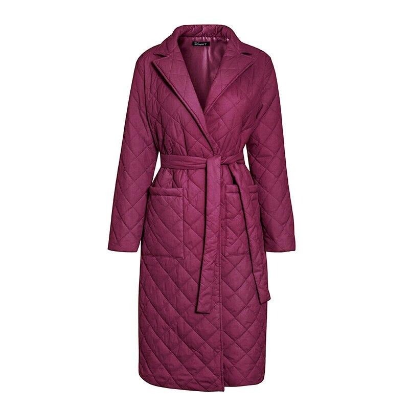 WW | Long Quilted Coat for Women