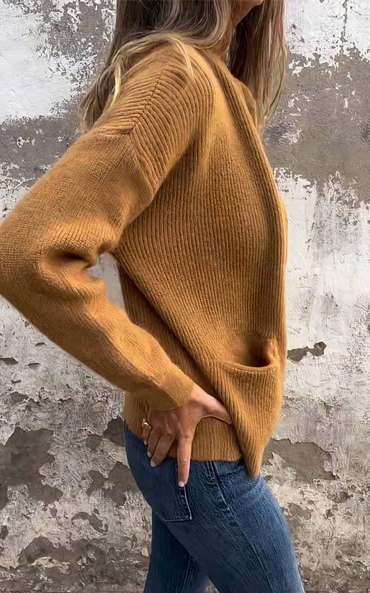 WW | Strickjacke mit Reißverschluss - Stilvolle Übergangsjacke für Alltag und Freizeit
