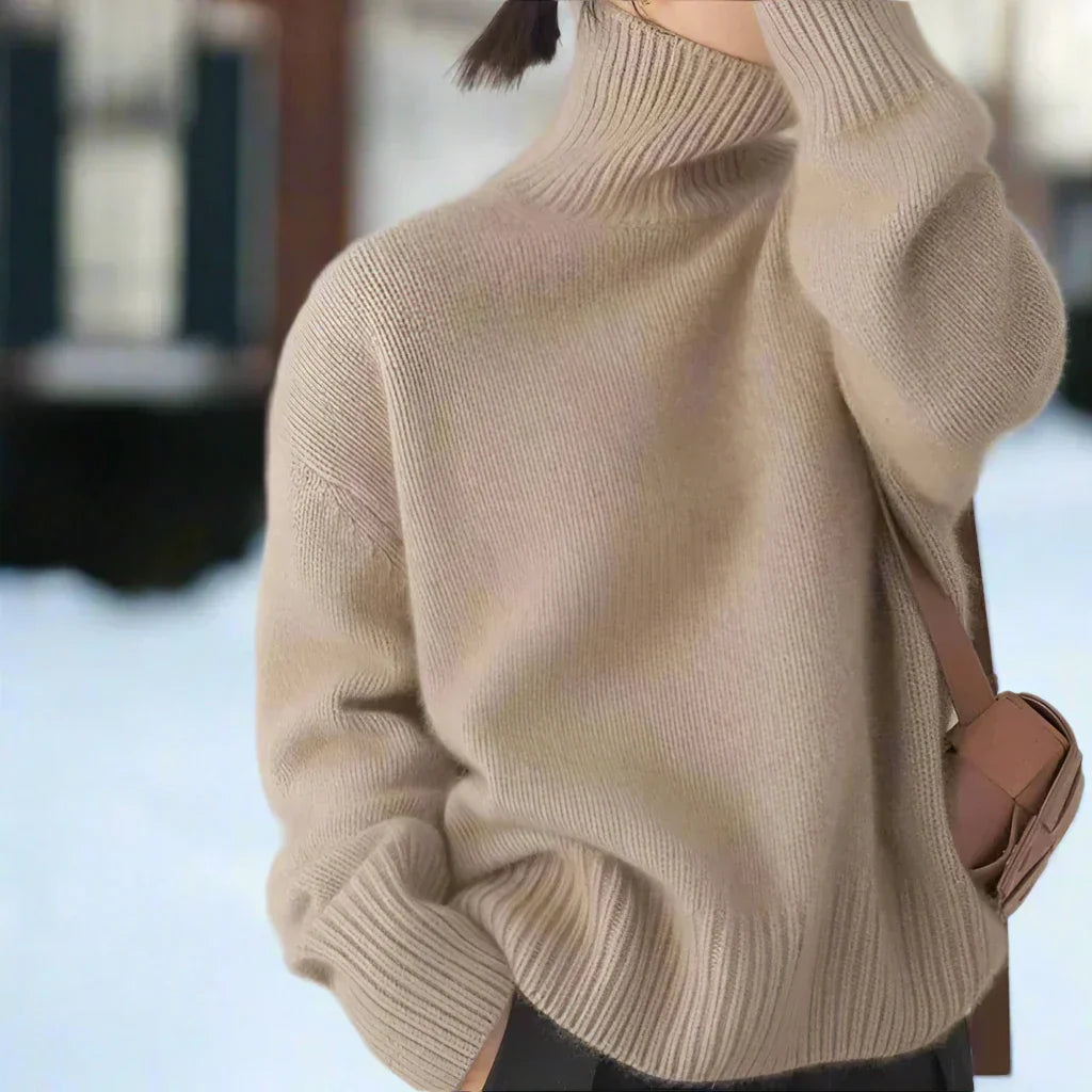 WW | Rollkragenpullover - Strick - Oversized Fit - Langärmlig bequem