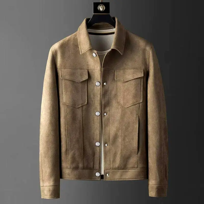 WW | Men's Suede Denim Jacket, Stylish & Timeless