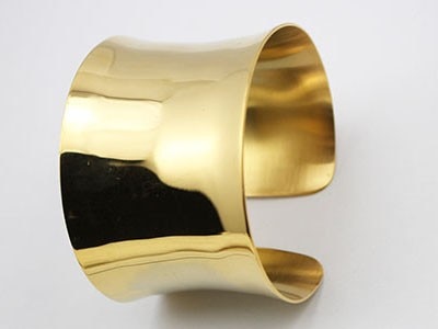 WW Precious Edge Art | Women's Stainless Steel Bangle Bracelet with Raised Edges