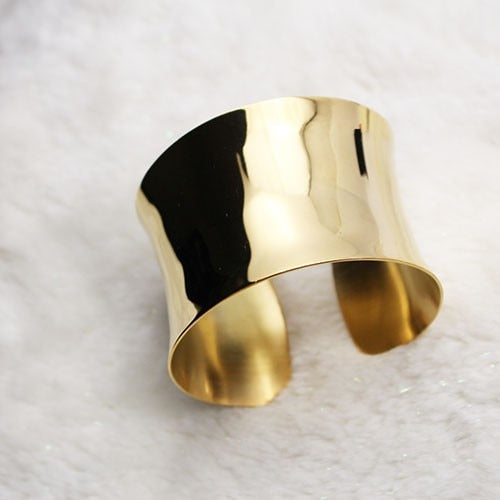 WW Precious Edge Art | Women's Stainless Steel Bangle Bracelet with Raised Edges