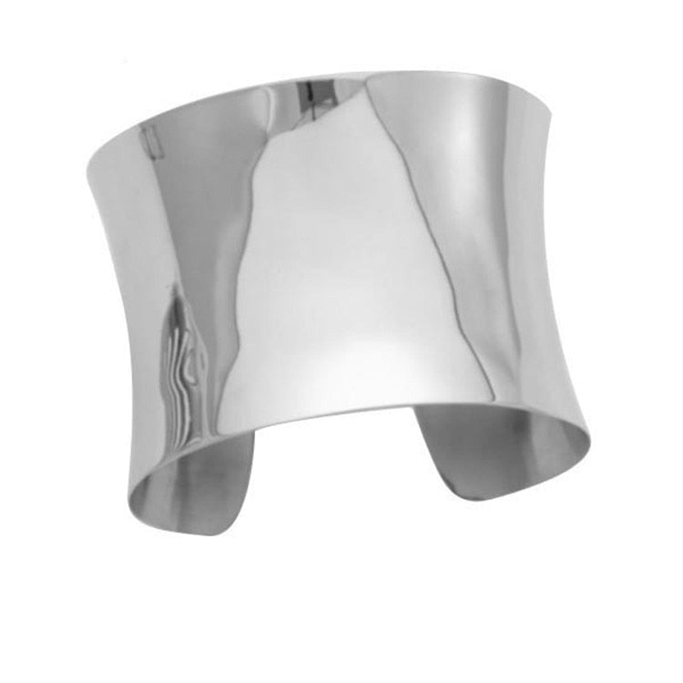 WW Precious Edge Art | Women's Stainless Steel Bangle Bracelet with Raised Edges