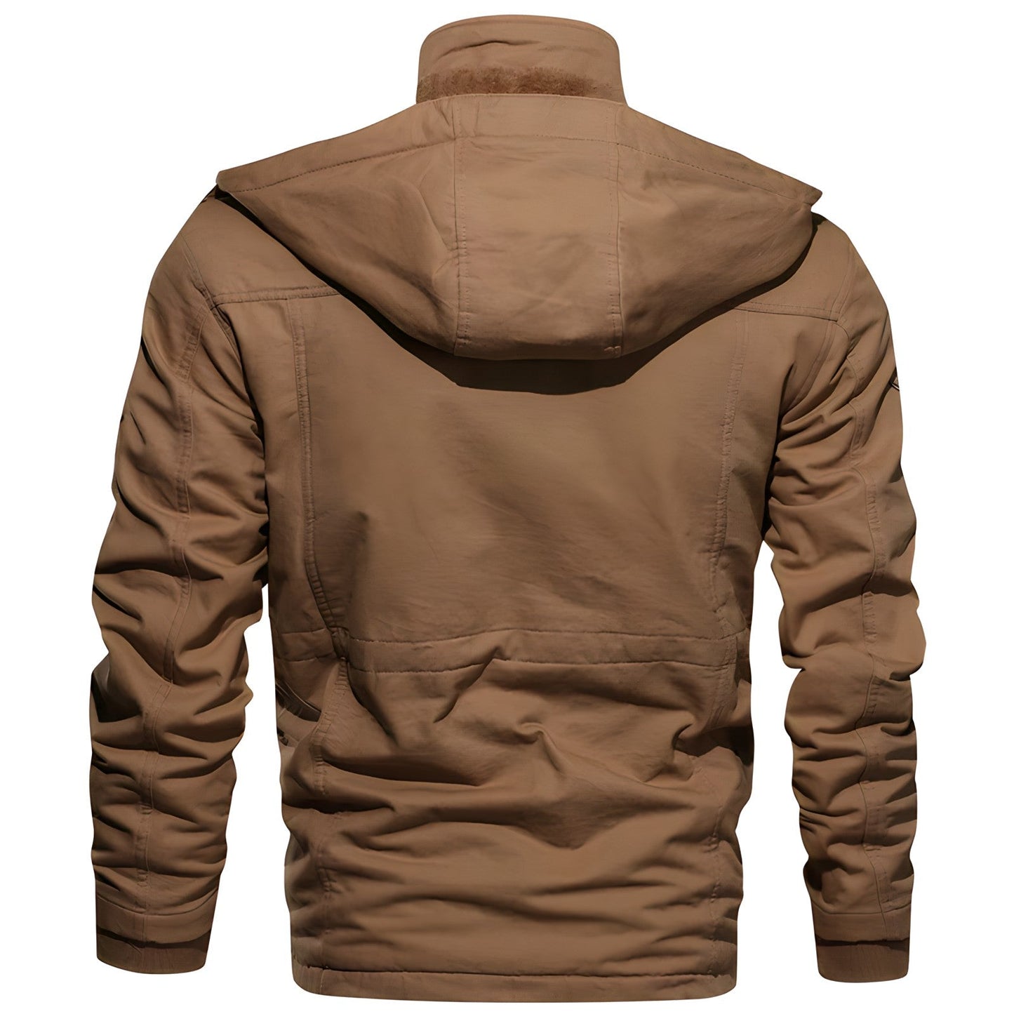 WW | Men's Winter Jacket with Button and Zipper Front Closure Style