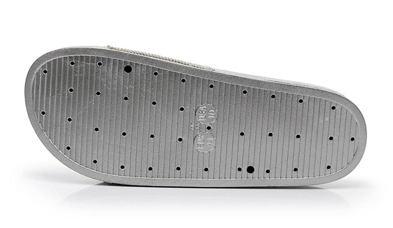 WW | Kristall Diamant Slides mit Besatz Sandalen