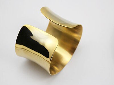 WW Precious Edge Art | Women's Stainless Steel Bangle Bracelet with Raised Edges