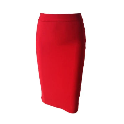 WW | Wholesale Women's Summer Fashion Sexy Black Blue Orange Red Beige Bandage Skirt Designer A-Line Pencil Skirt Faldas 60cm