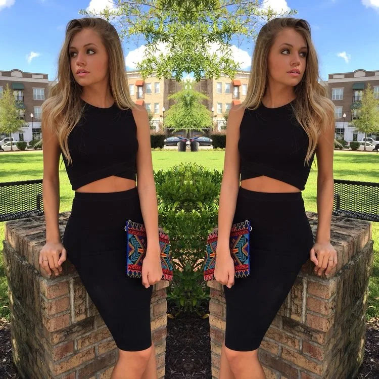 WW | Wholesale Women's Summer Fashion Sexy Black Blue Orange Red Beige Bandage Skirt Designer A-Line Pencil Skirt Faldas 60cm