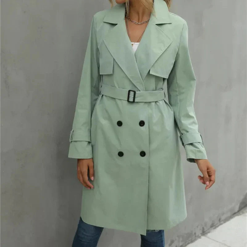 WW | Damen Trenchcoat Klassisch Zeitlos Stil