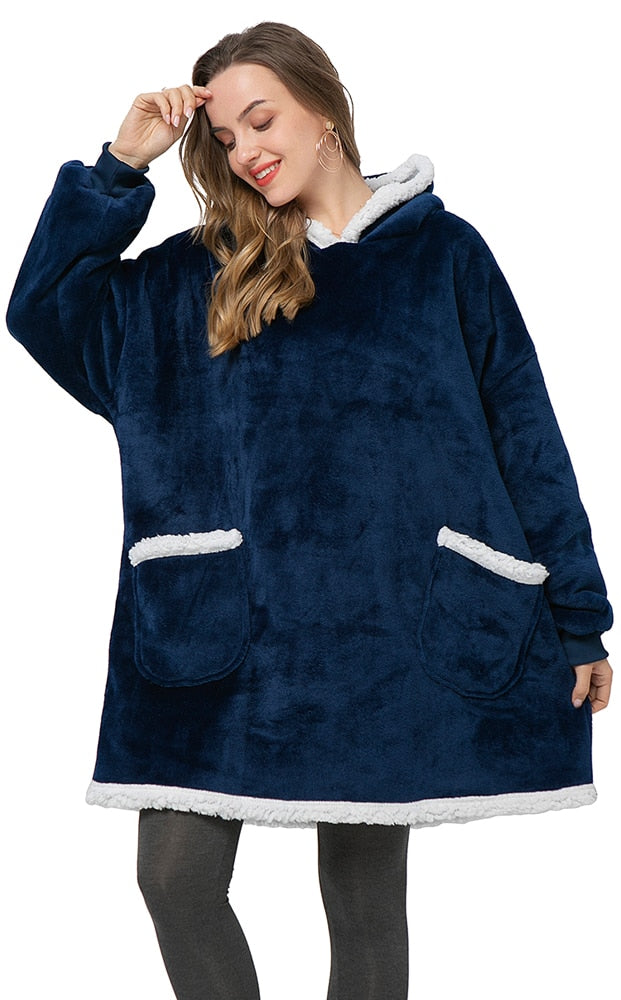 WW | Delicious combination of soft hoodie and cozy blanket in one!