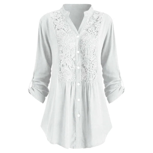 WW | Long puff-sleeved women's blouse