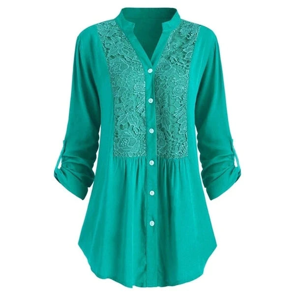 WW | Long puff-sleeved women's blouse