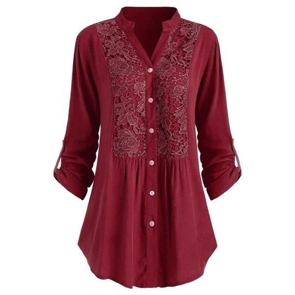 WW | Long puff-sleeved women's blouse