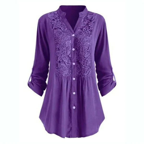 WW | Long puff-sleeved women's blouse