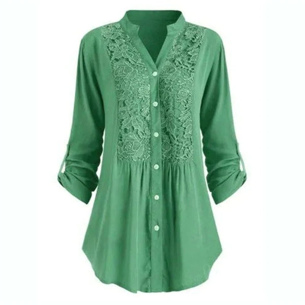 WW | Long puff-sleeved women's blouse