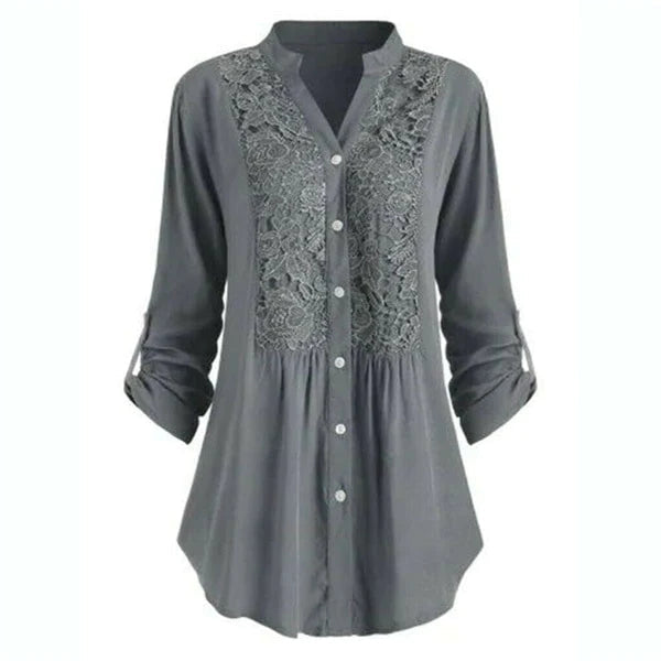 WW | Long puff-sleeved women's blouse