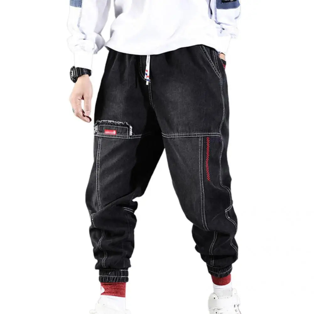 WW | Jeans Jogger - Comfortable Denim Sweatpants with Drawstring & Elastic Cuffs