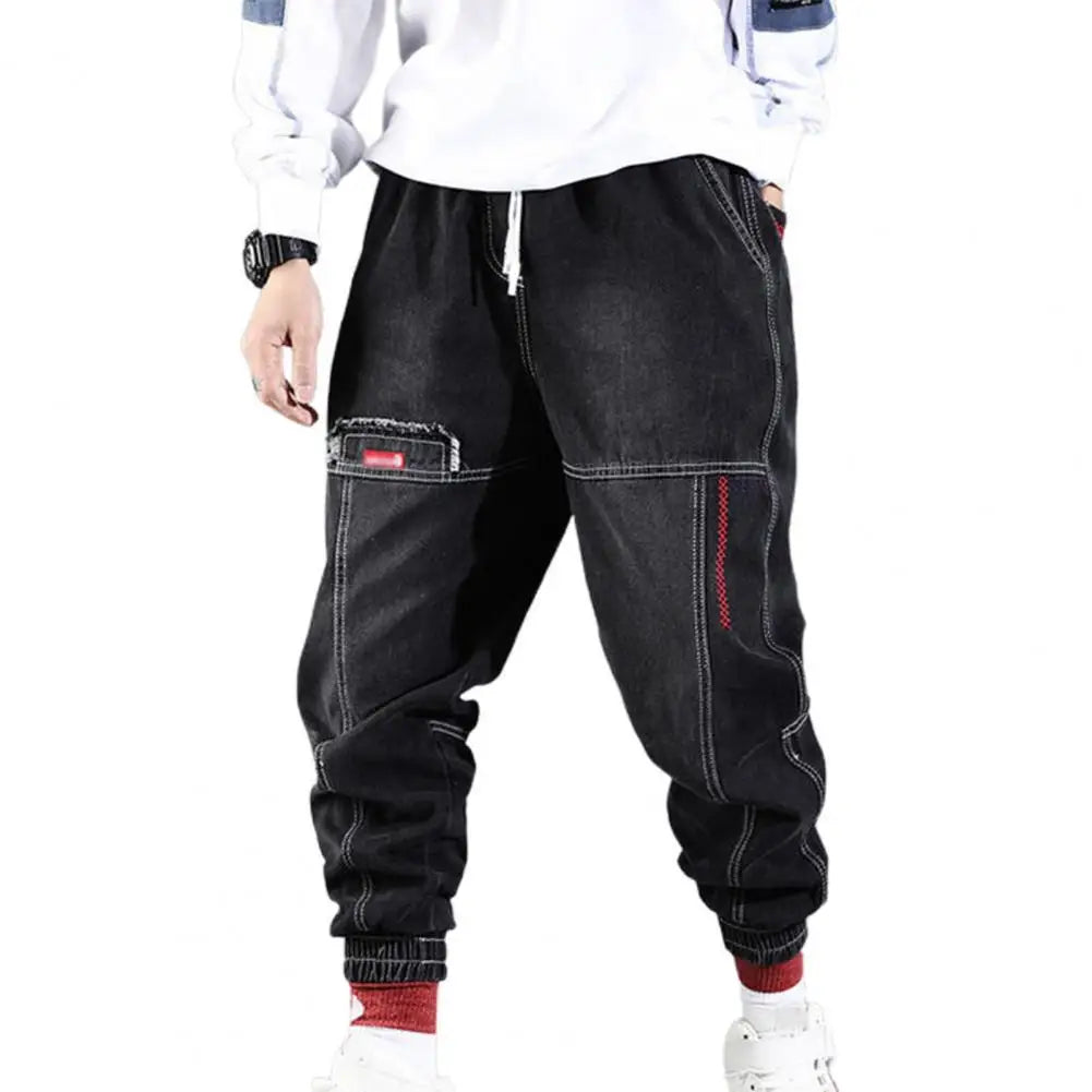 WW | Jeans Jogger - Comfortable Denim Sweatpants with Drawstring & Elastic Cuffs