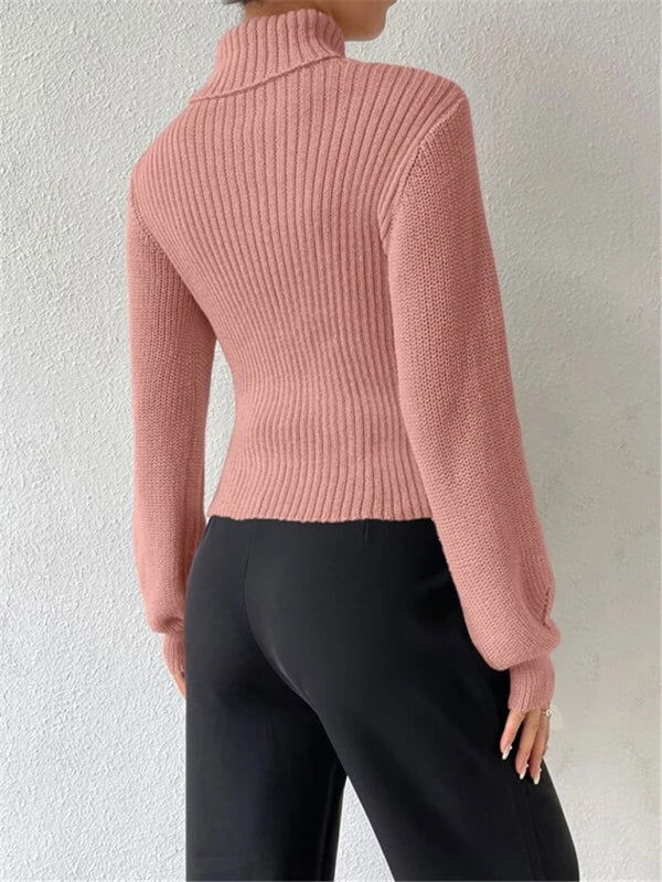WW | Bequemer Langarmpullover Im Modernen Stil