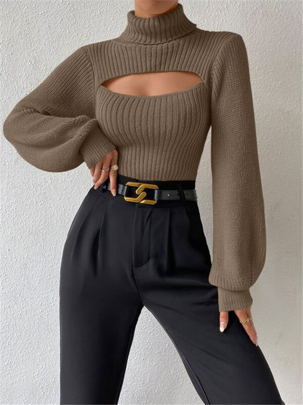 WW | Bequemer Langarmpullover Im Modernen Stil