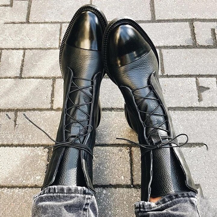 W&W | Vintage-Stiefeletten mit Absatz für Damen