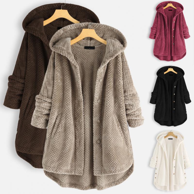 WW | Stylische, Superweiche Fleece-Kapuzenjacke