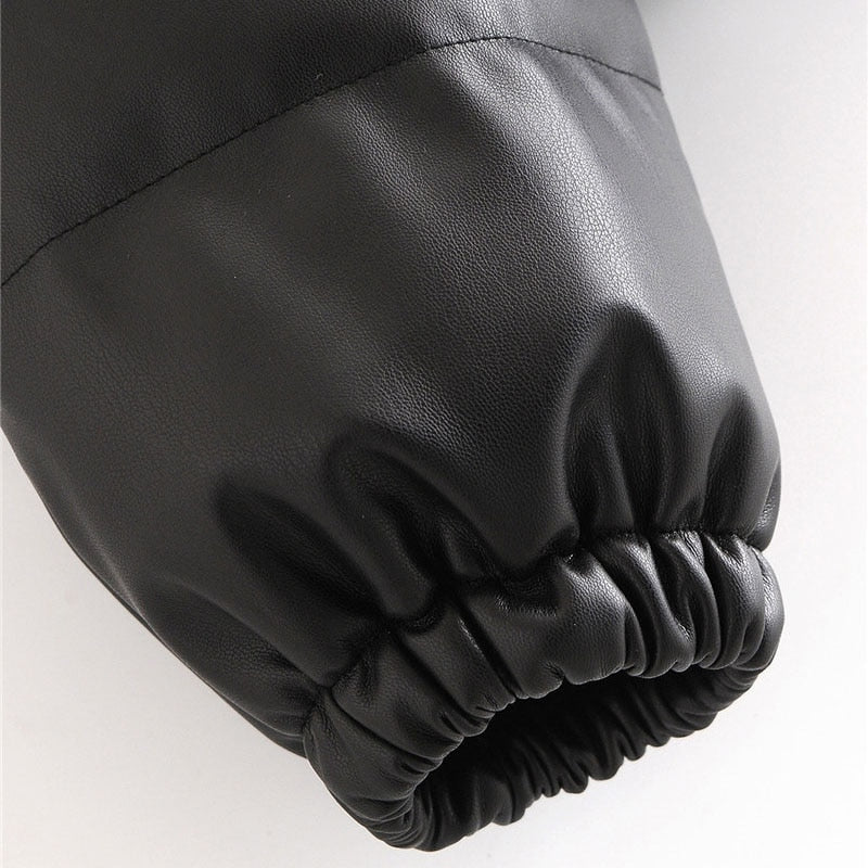 WW | Women's leather winter jacket