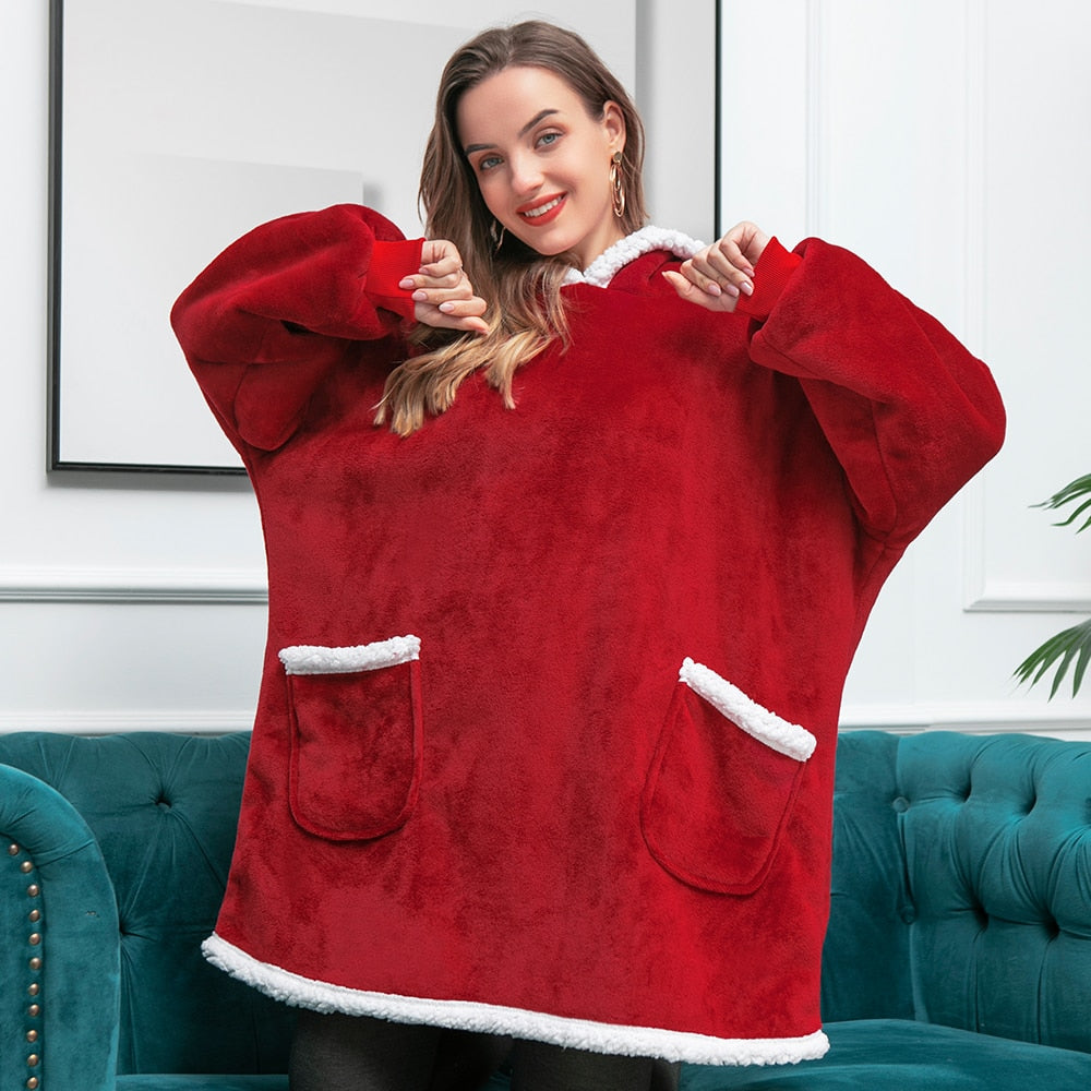 WW | Delicious combination of soft hoodie and cozy blanket in one!