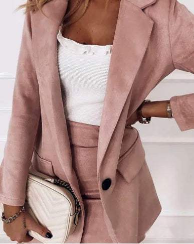 WW | Blazer- und Rockset - Elegant - Maßgeschneidert - Professioneller Look für Büro oder formelles Meeting