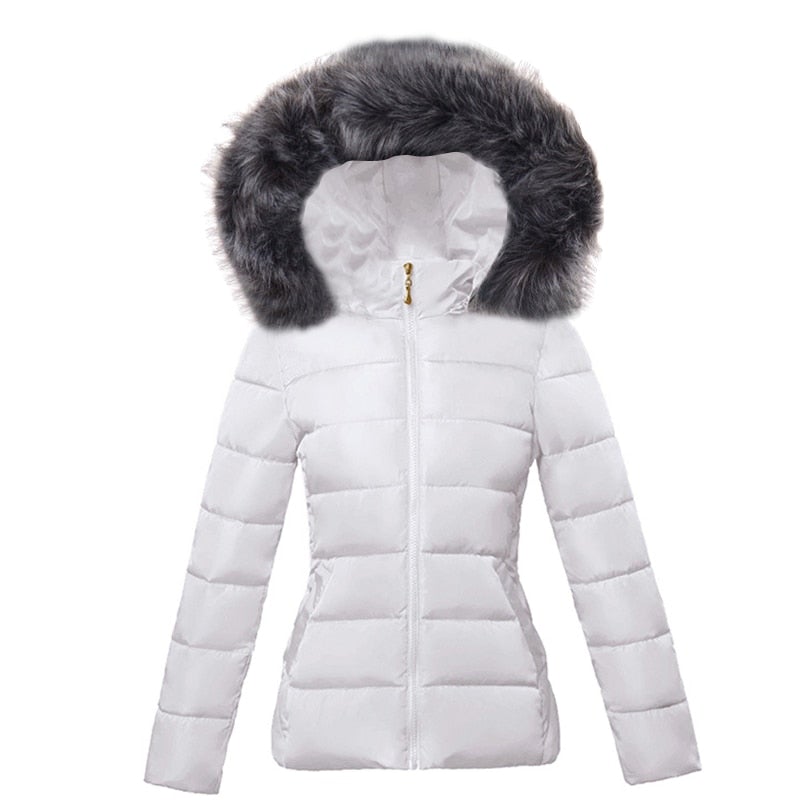 WW | Gesteppte Damen Winterjacke mit Fellbesatz
