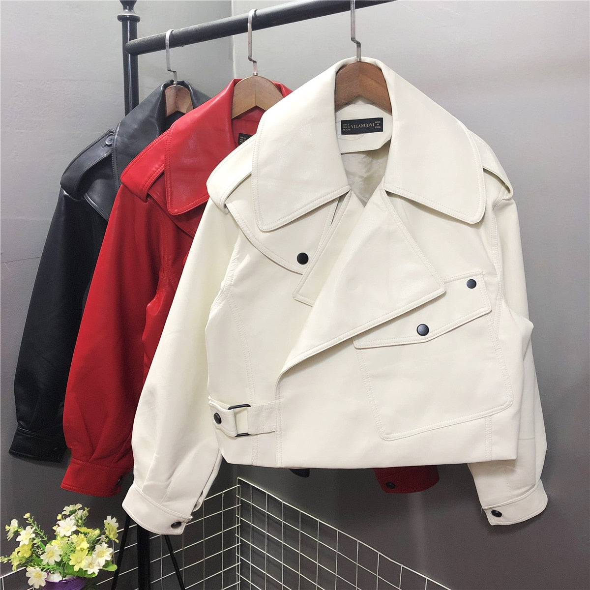 WW | Damen Gekürzt Jacke - Mit Gürtel