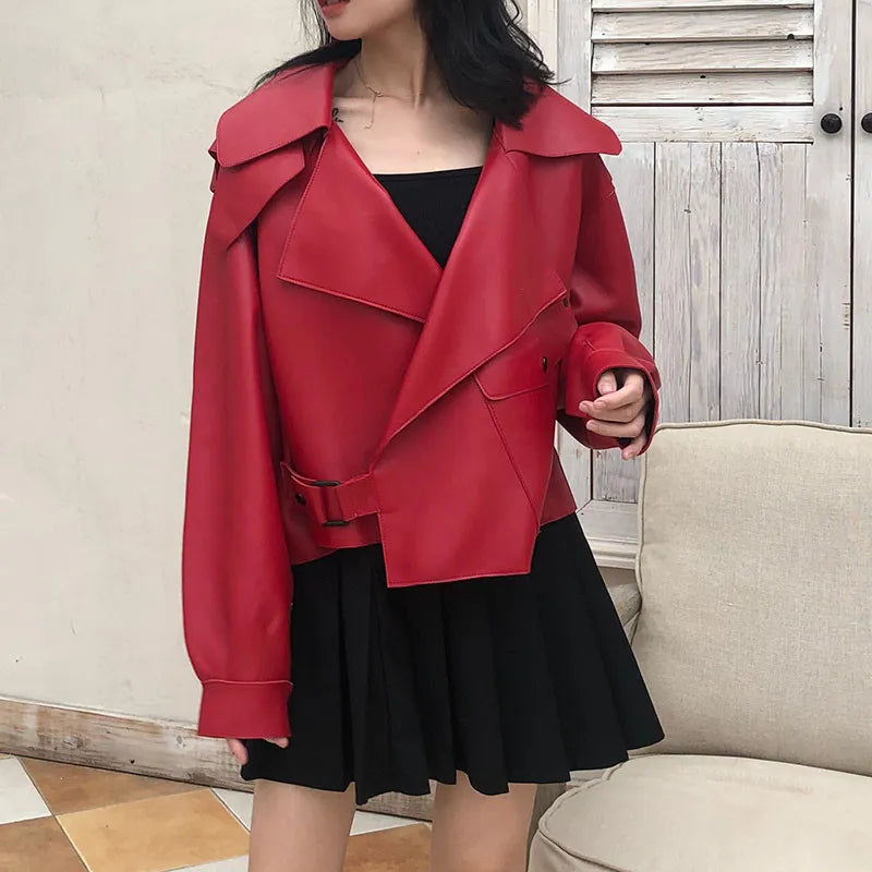WW | and elegant leather jacket