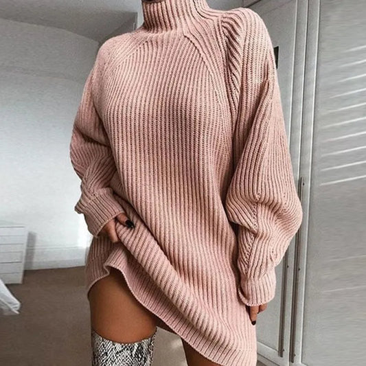 WW | Bequemes Kleid mit Rollkragen