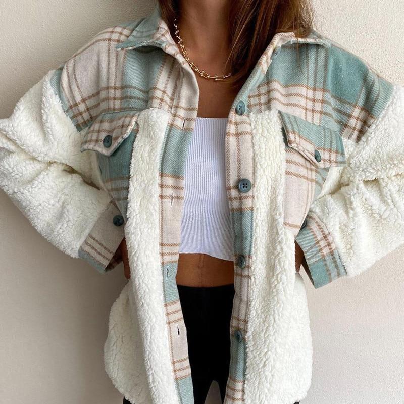 WW | Wolle Lammkarierte Jacke