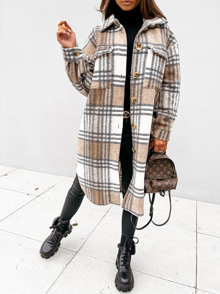 WW | Plaid jacket Casual, retro & fashionable