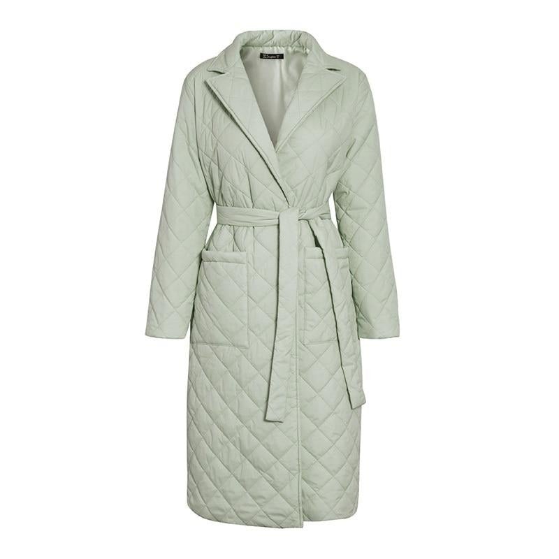WW | Long Quilted Coat for Women