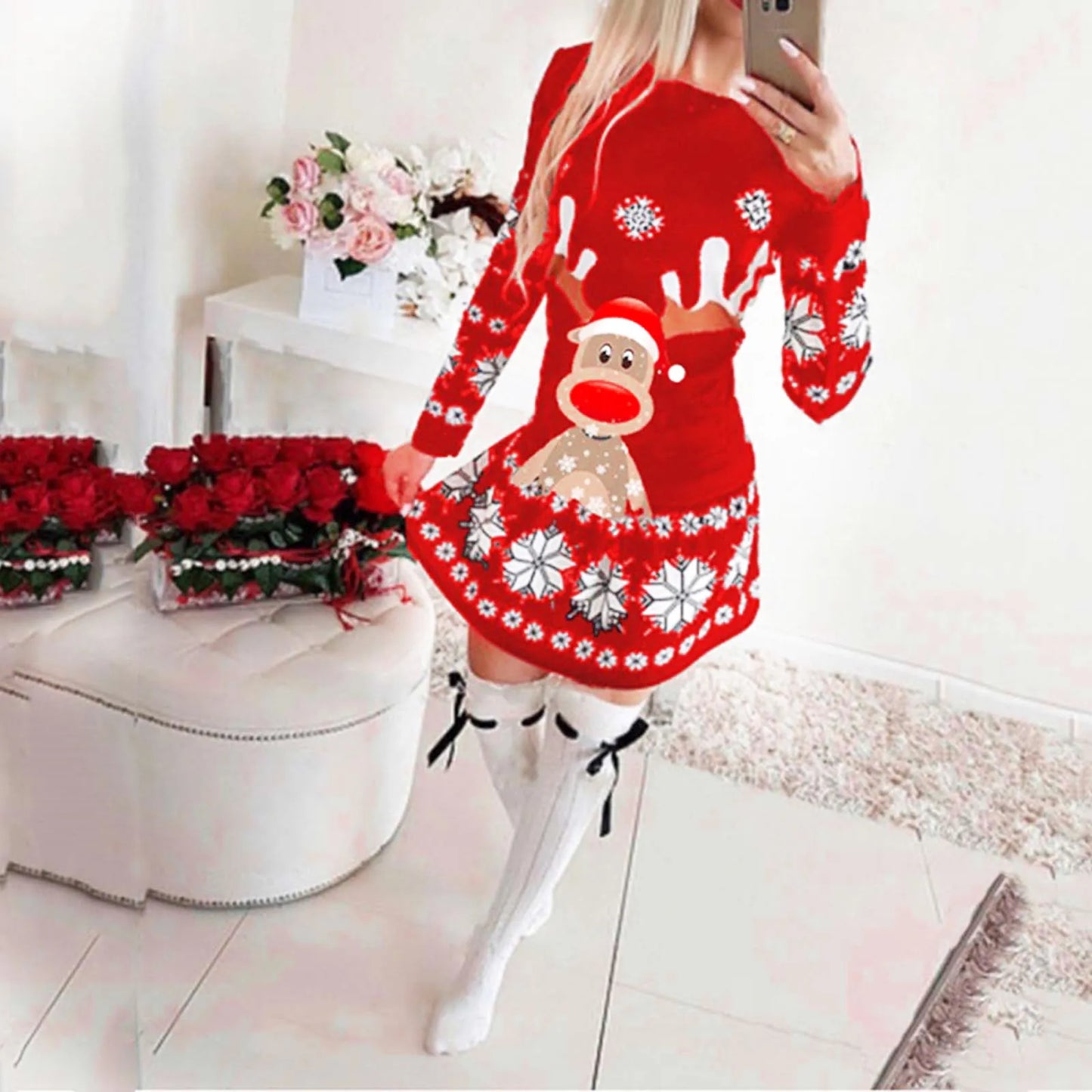 WW -  Hässlicher Weihnachtspulli - Casual jumper med rensdyrprint