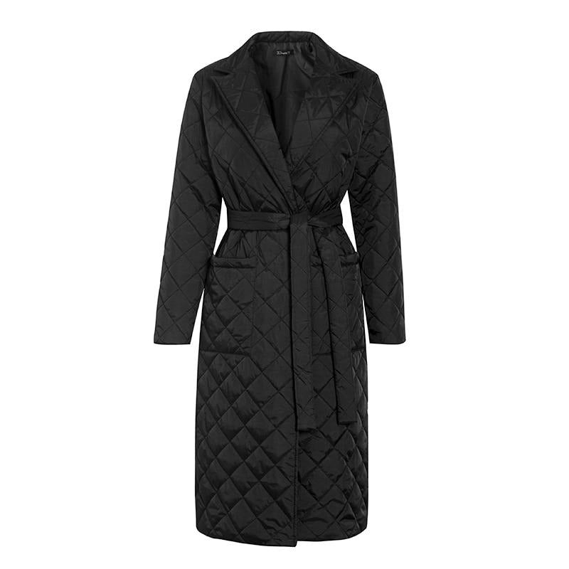 WW | Long Quilted Coat for Women