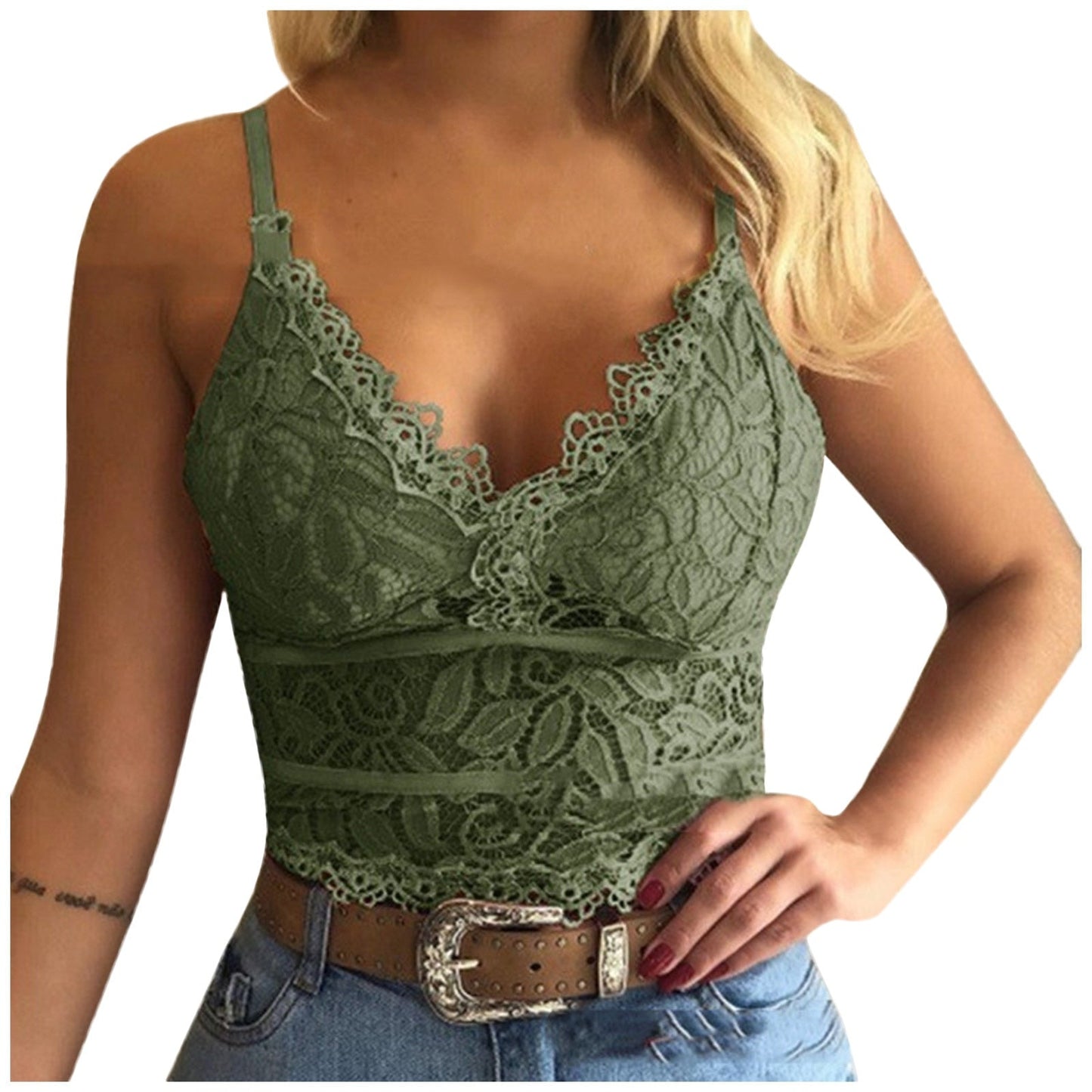 WW | Seductive Lace Bralette Crop Top
