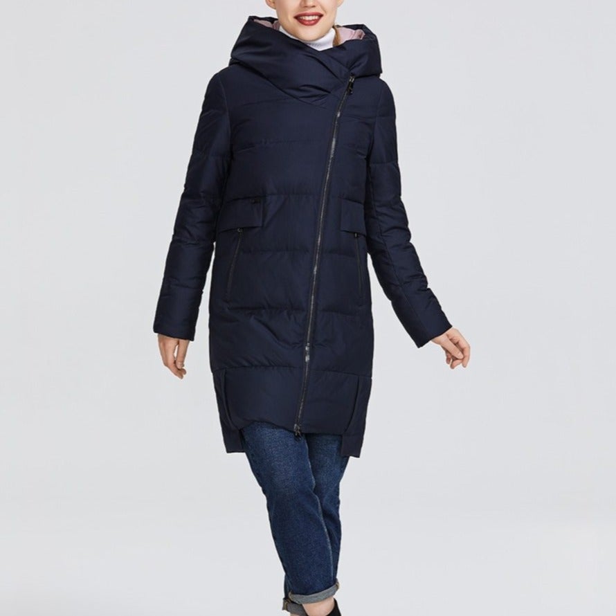WW | Women's Winter Jacket with Asymmetrical Closure