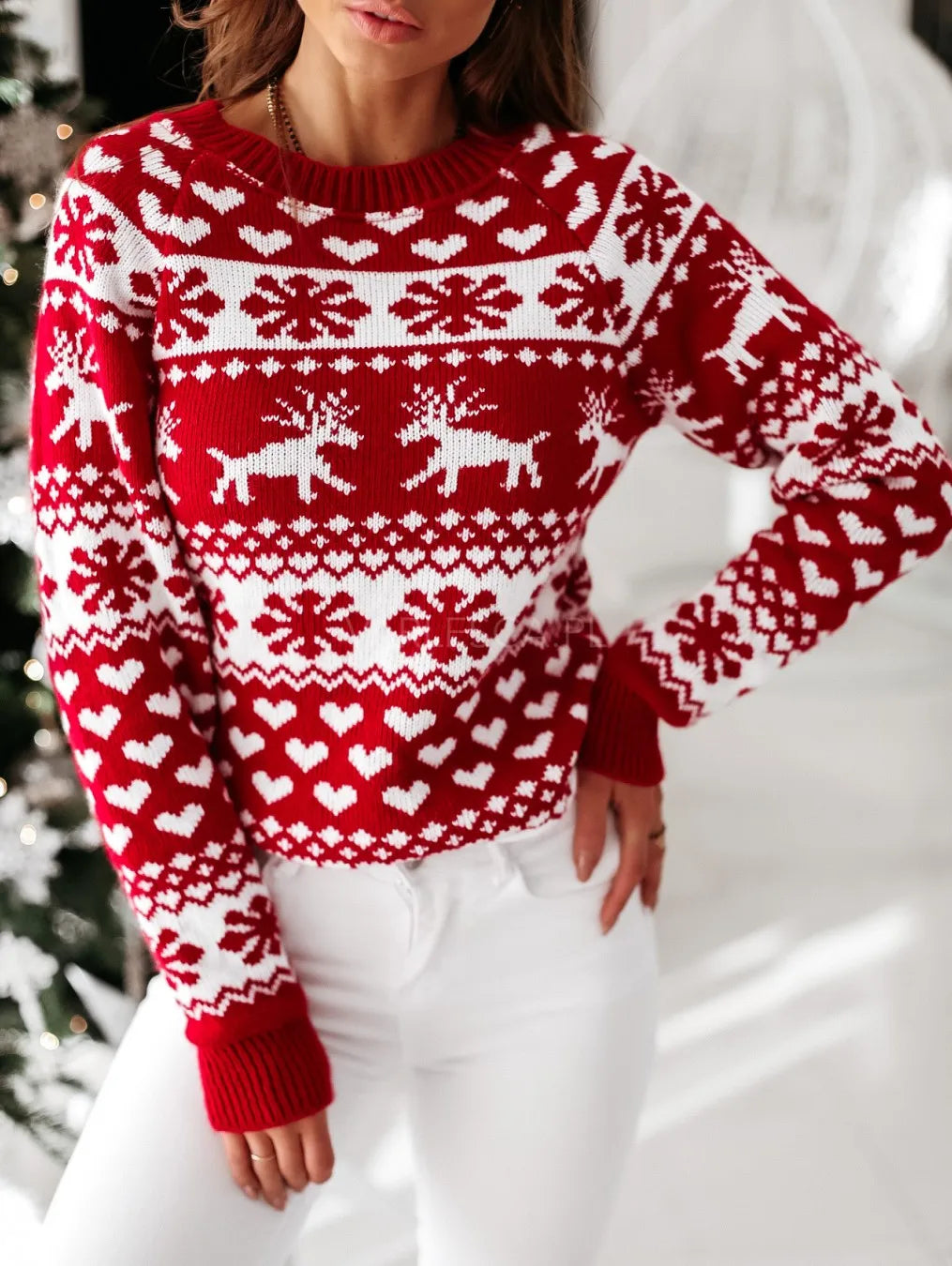 WW | Comfortable knitted Christmas sweater