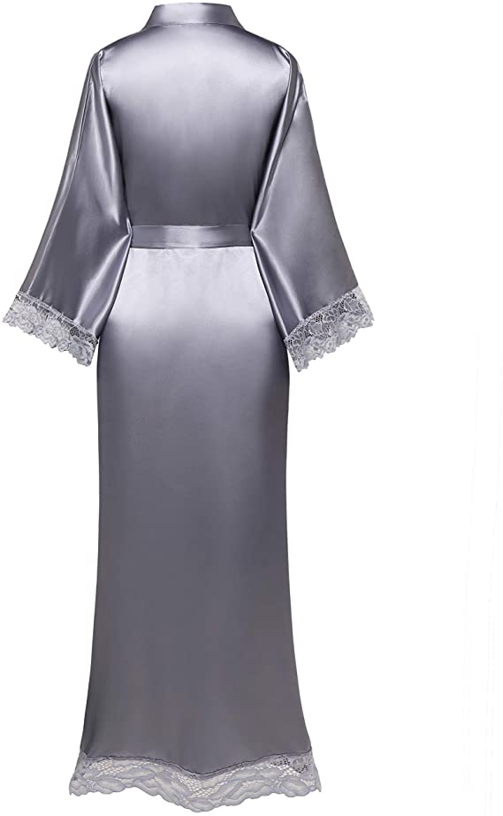 WW | Lange Bademantel mit Spinnmuster