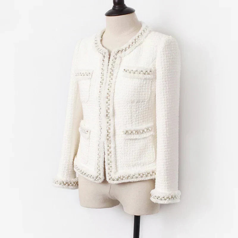 WW | White Tweed Jacket For Women