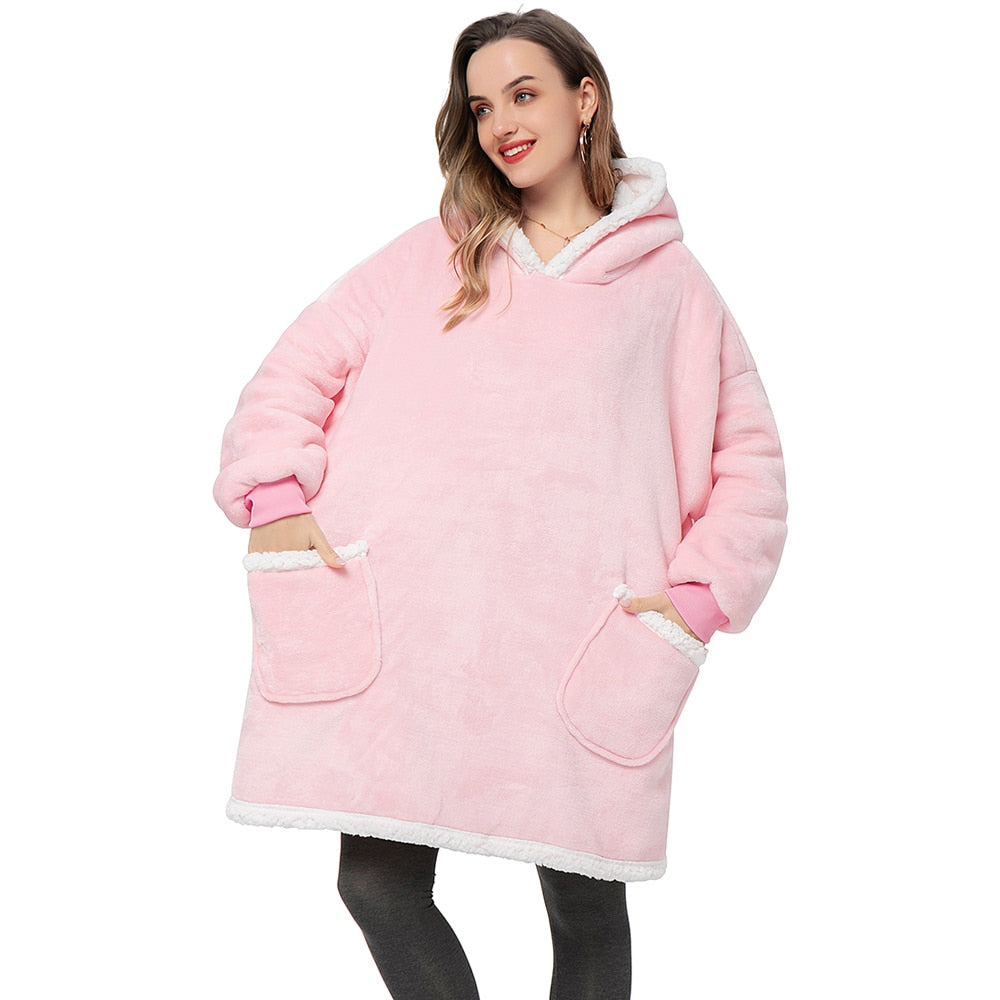 WW | Delicious combination of soft hoodie and cozy blanket in one!
