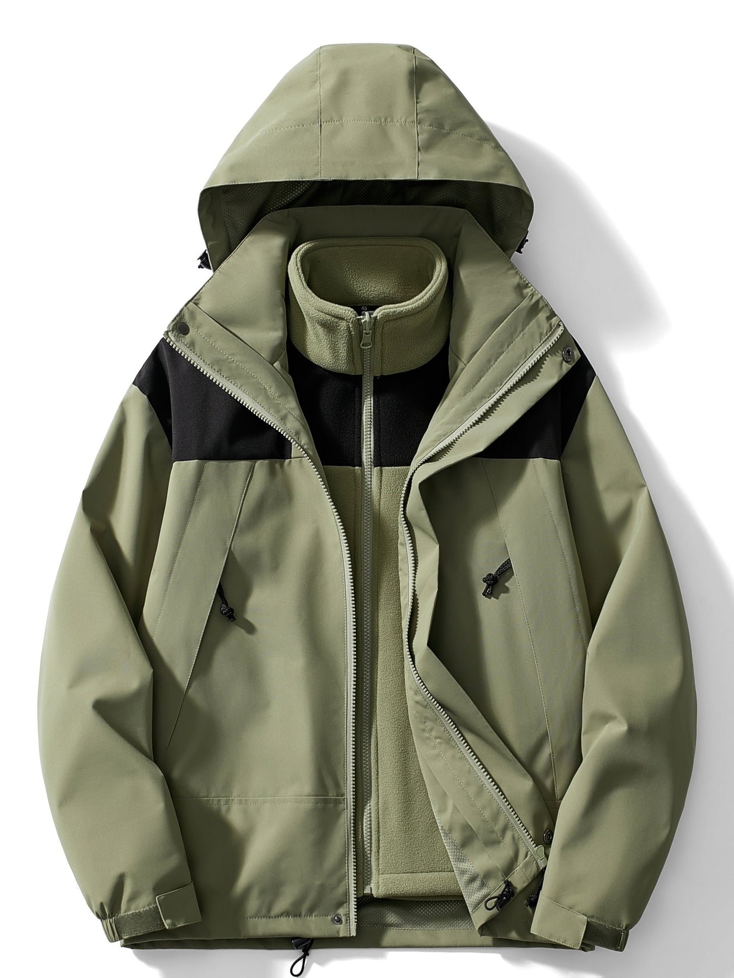 WW | 3-in-1 Fleece-Winterjacke mit Kapuze für Damen
