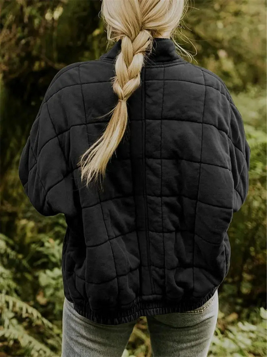 WW | Übergangsjacke Übergroßer Dicker Damenmantel